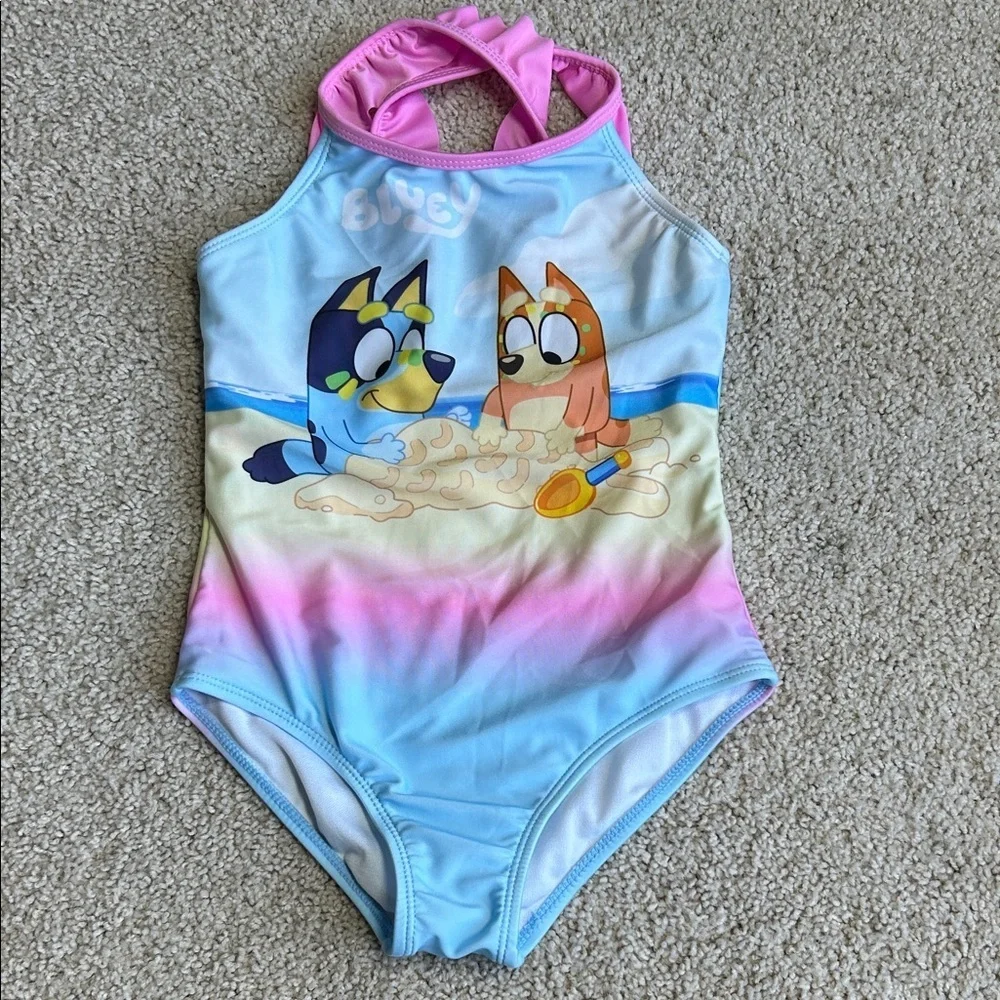 Girls, one piece, Bluey swimsuit
